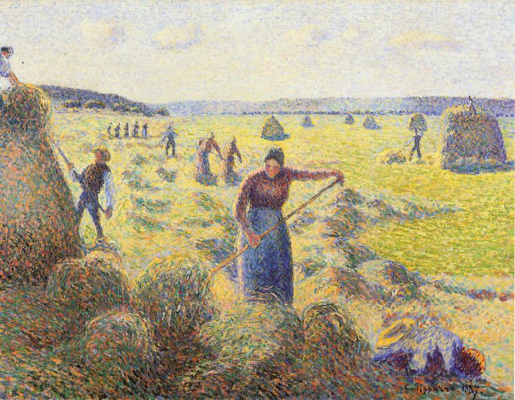 Camille Pissarro La Recolte des Foins, Eragny oil painting image